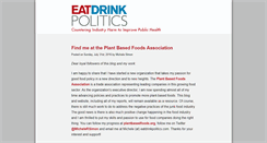 Desktop Screenshot of eatdrinkpolitics.com