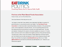 Tablet Screenshot of eatdrinkpolitics.com